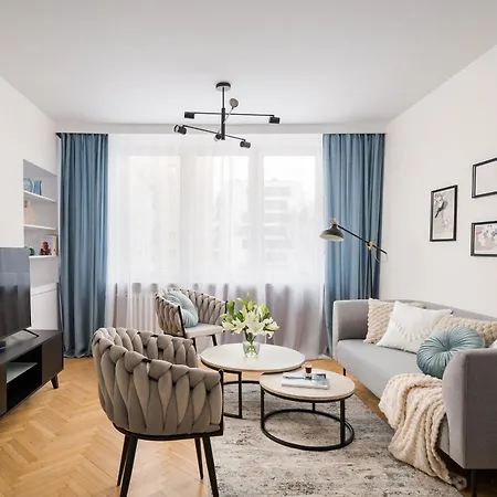 Pulawska Residence Mokotow 2-Bedroom & Living Room, Balcony & Free Parking On Site Warsaw Exterior photo